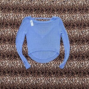 bisou bisou crop knit sweater